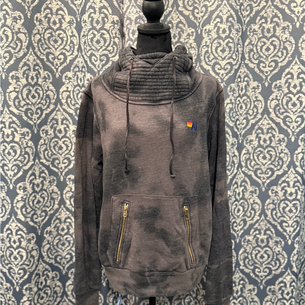 Iconic Aviator Nation Ninja Hoodie    Color: Faded Smoke